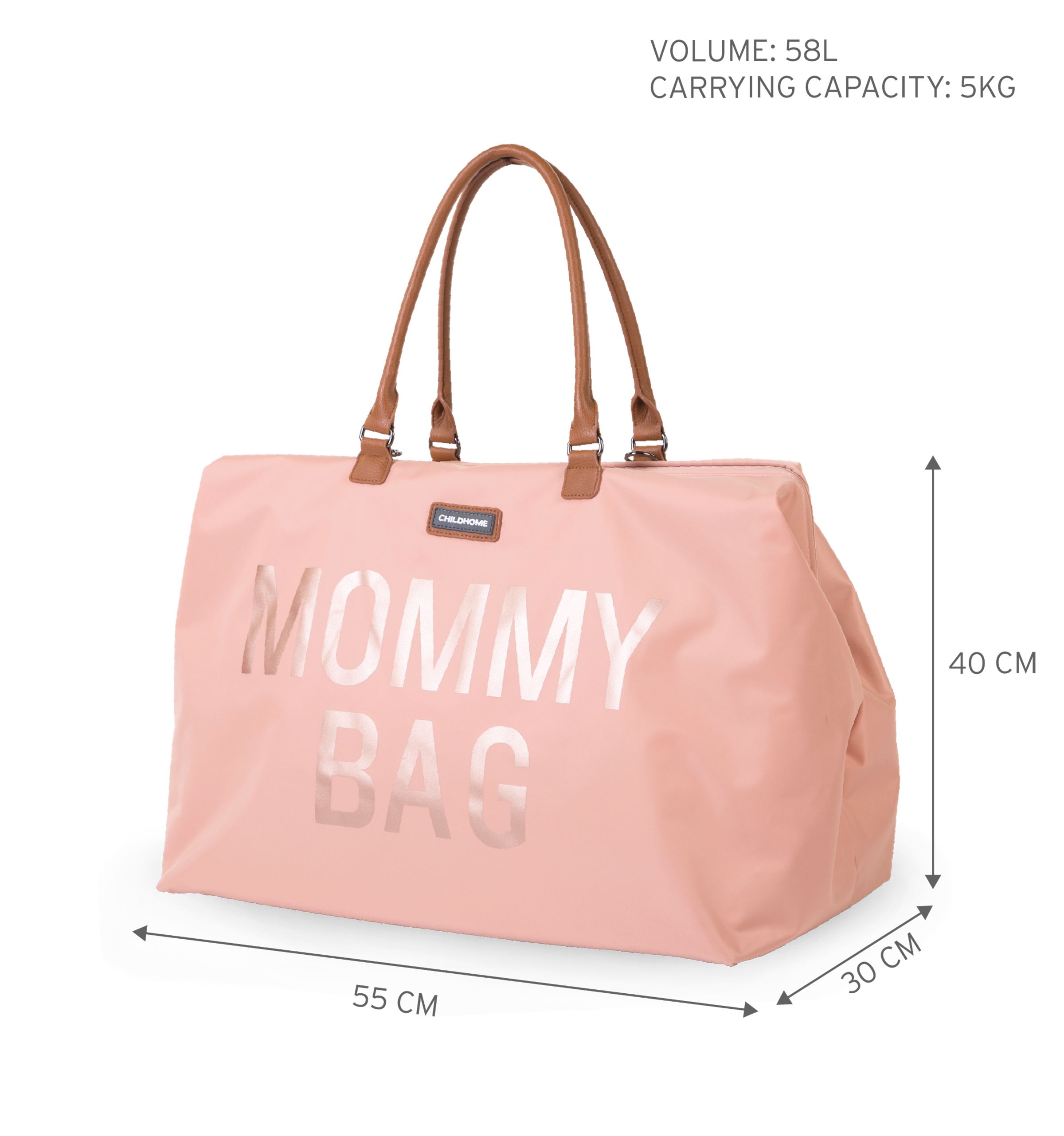 CHILDHOME, Torba podróżna Mommy Bag różowa CHILDHOME, Torba podróżna Mommy Bag różowa