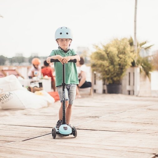 Scootandride, Kask S-M dla dzieci 3+ Blueberry kolekcja Icecream 2020