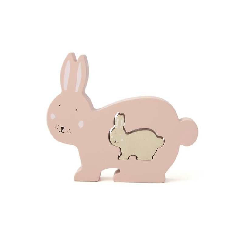 Trixie Baby, Mrs Rabbit Drewniane puzzle Trixie Baby, Mrs Rabbit Drewniane puzzle
