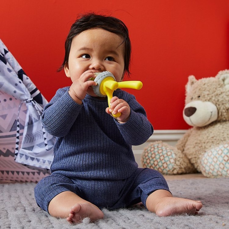 B.Box, Gryzak silikonowy do podawania pokarmu Lemon Sherbet B.Box, Gryzak silikonowy do podawania pokarmu Lemon Sherbet