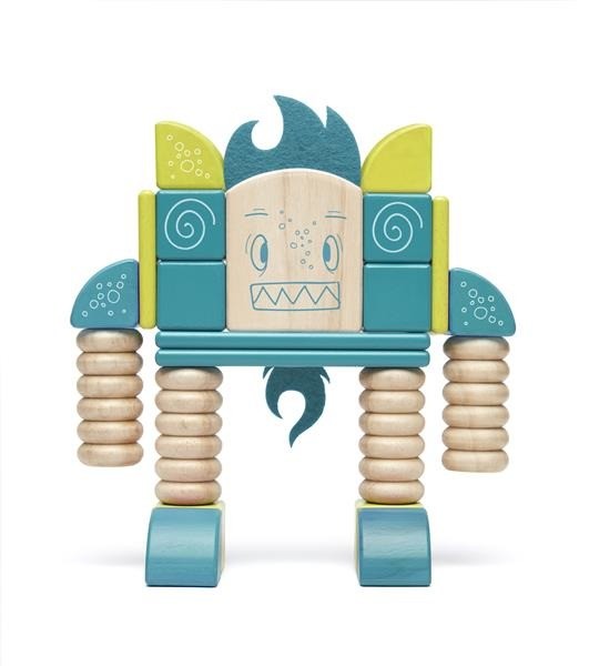 Tegu, Drewniane klocki magnetyczne STICKY MONSTERS Beans & Tumtum Tegu, Drewniane klocki magnetyczne STICKY MONSTERS Beans & Tumtum