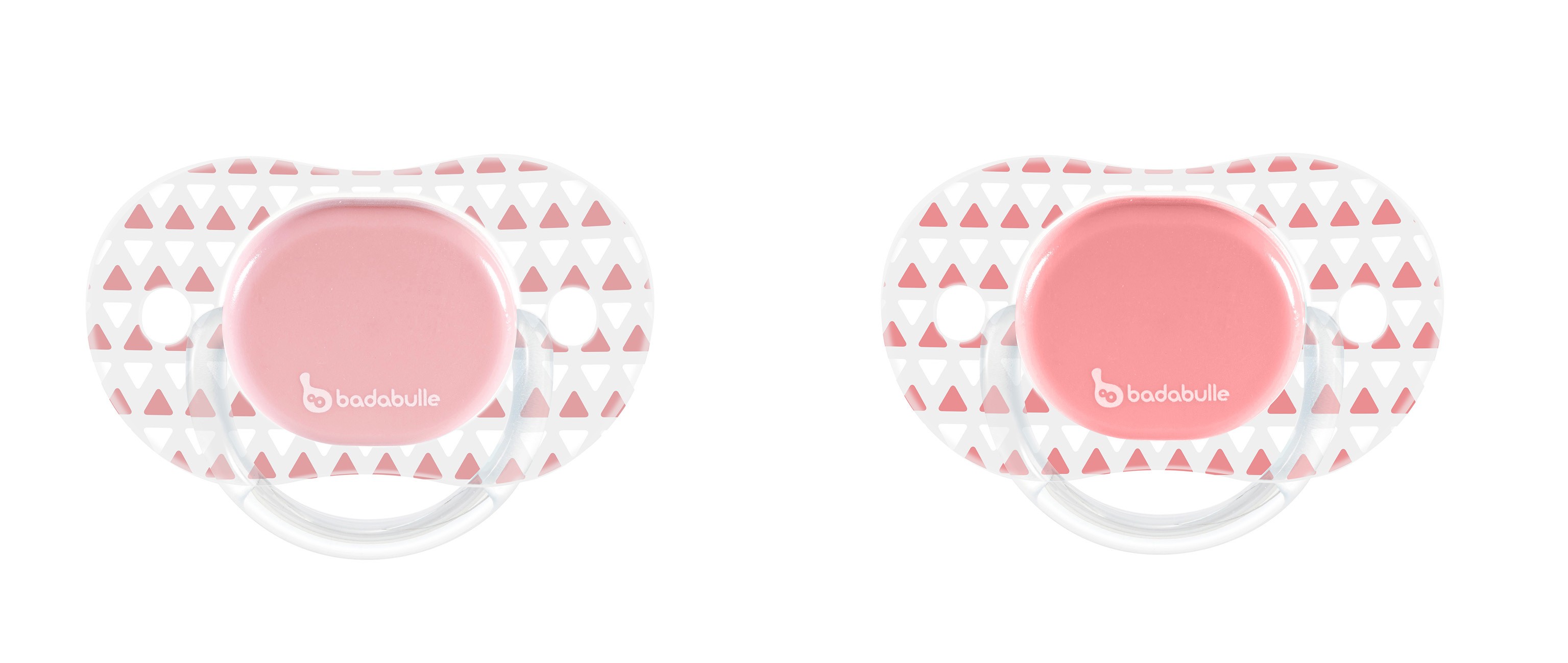 Badabulle, Komplet 2 smoczków 0- 6 m x2 Girl Sili