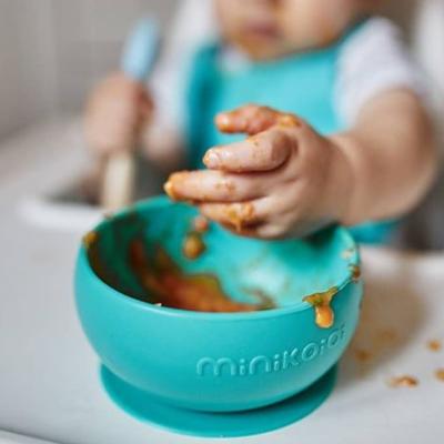 Minikoioi, Miseczka silikonowa z pokrywką zielona