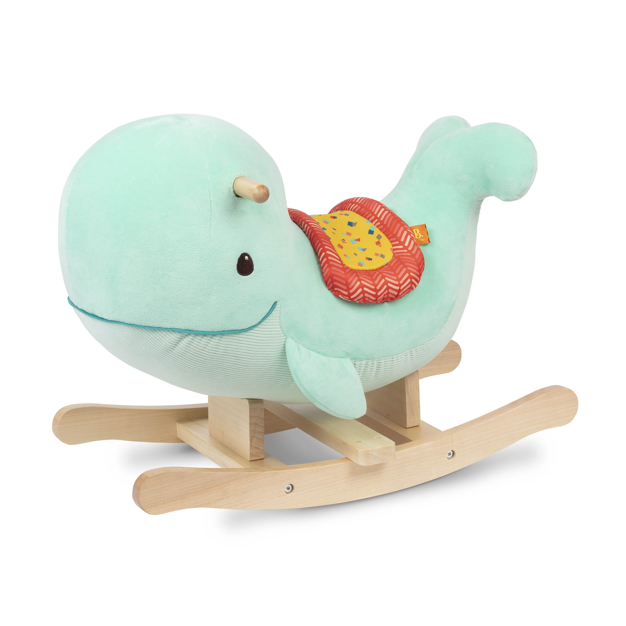 B.toys, B. Whale Rocker – Echo – pluszowy wieloryb na biegunach