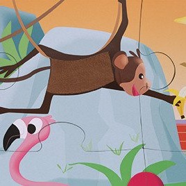 Janod, puzzle sensoryczne 20 elementów Wycieczka do zoo Janod, puzzle sensoryczne 20 elementów Wycieczka do zoo