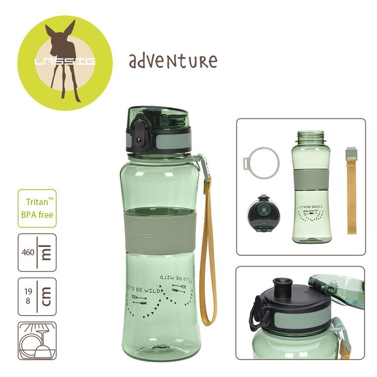Lassig, Butelka tritanowa bidon ze sportowym ustnikiem Adventure Boys