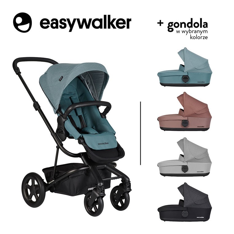 Easywalker, Harvey² Wózek głęboko-spacerowy Ocean Blue (zawiera stelaż, siedzisko z budką i pałąkiem) Easywalker, Harvey² Wózek głęboko-spacerowy Ocean Blue (zawiera stelaż, siedzisko z budką i pałąkiem)