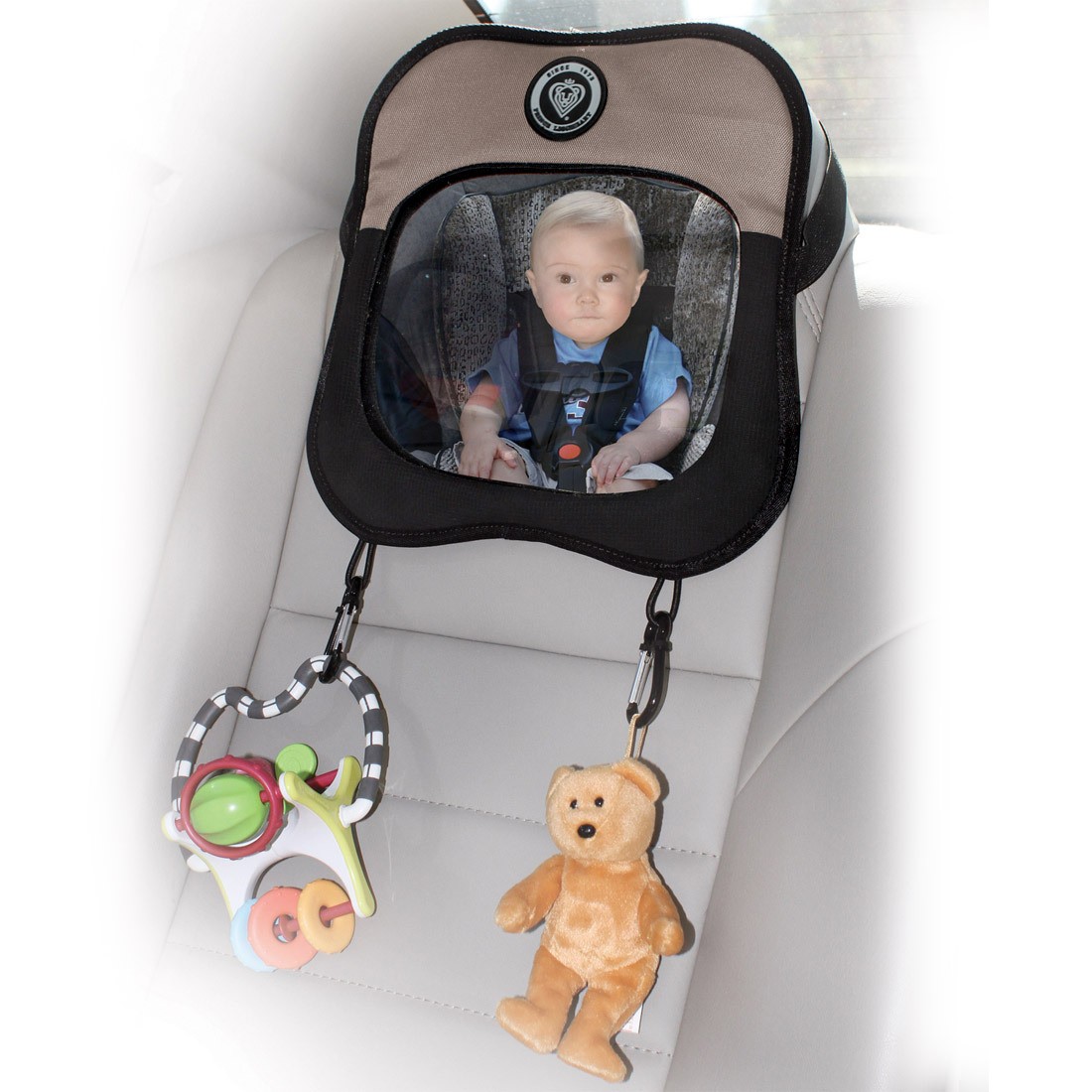 Lusterko do samochodu  z zaczepami na zabawki