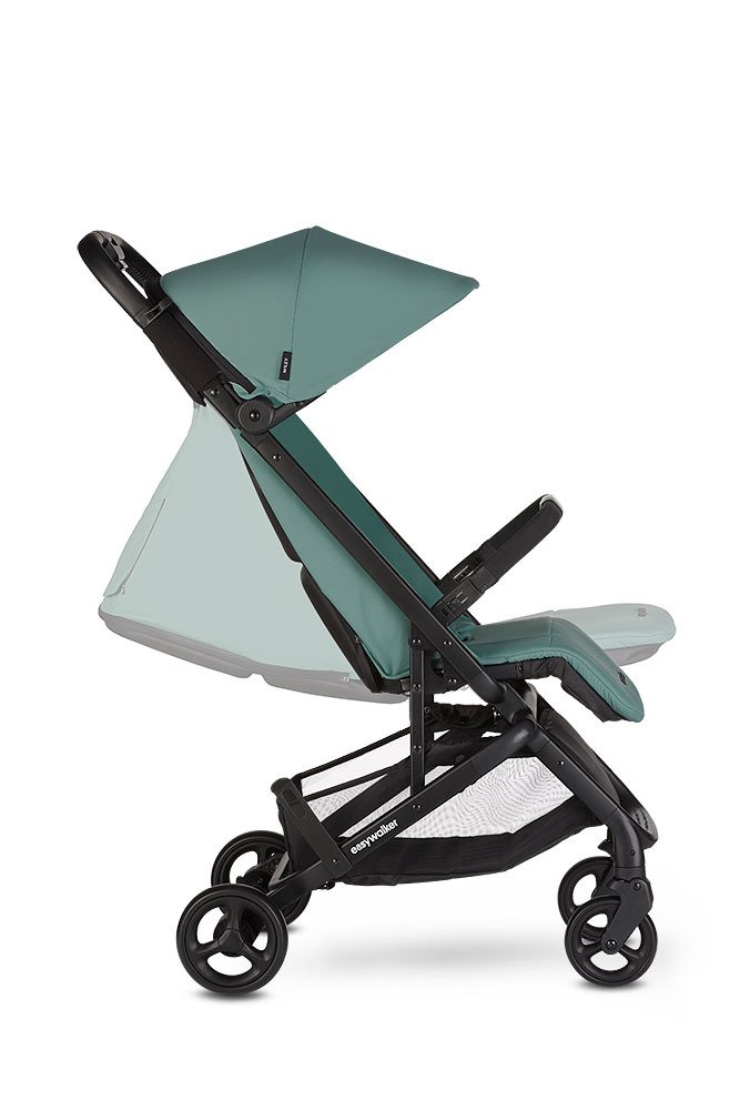 Easywalker, Miley Kompaktowy wózek spacerowy ze zintegrowaną torbą transportową Coral Green Easywalker, Miley Kompaktowy wózek spacerowy ze zintegrowaną torbą transportową Coral Green