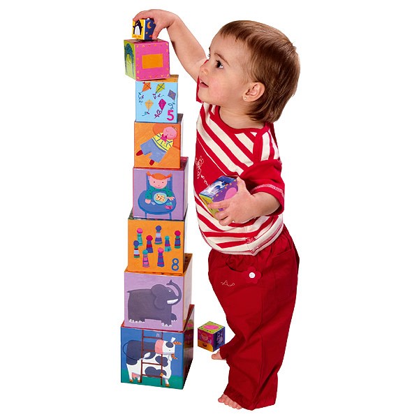 Djeco, piramida 10 kostek