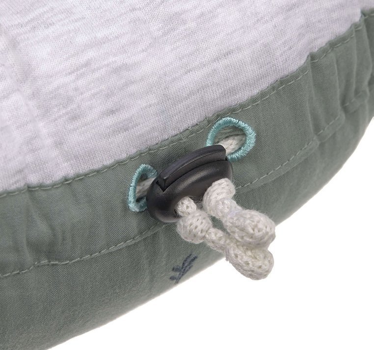 Lassig, Kokon niemowlęcy dwustronny Cozy Home Baby Nest szarozielony