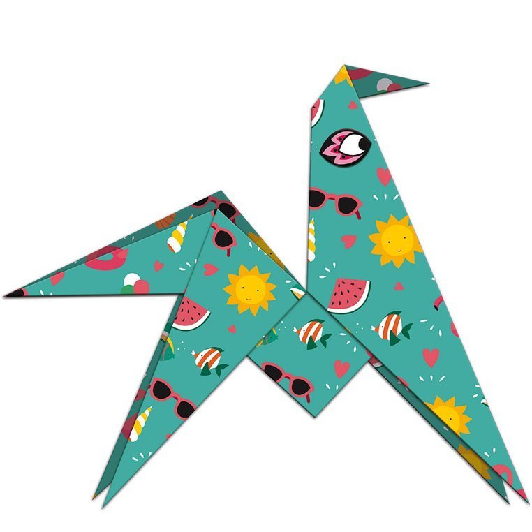 Janod, Zestaw kreatywny do tworzenia origami Zwierzątka 8+ Janod, Zestaw kreatywny do tworzenia origami Zwierzątka 8+