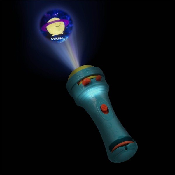 Btoys, Projektor z dwoma wymiennymi nakładkami do wyświetlania (planety i kosmici) Light Me to the Moon Btoys, Projektor z dwoma wymiennymi nakładkami do wyświetlania (planety i kosmici) Light Me to the Moon