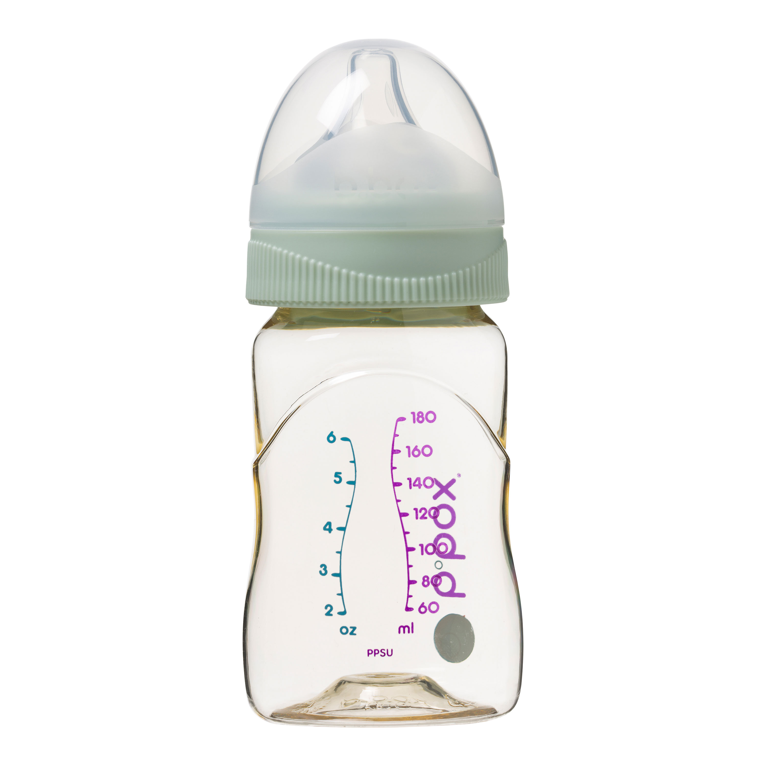 B.Box, Butelka ze smoczkiem do karmienia niemowląt wykonana z PPSU 180ml - Sage B.Box, Butelka ze smoczkiem do karmienia niemowląt wykonana z PPSU 180ml - Sage