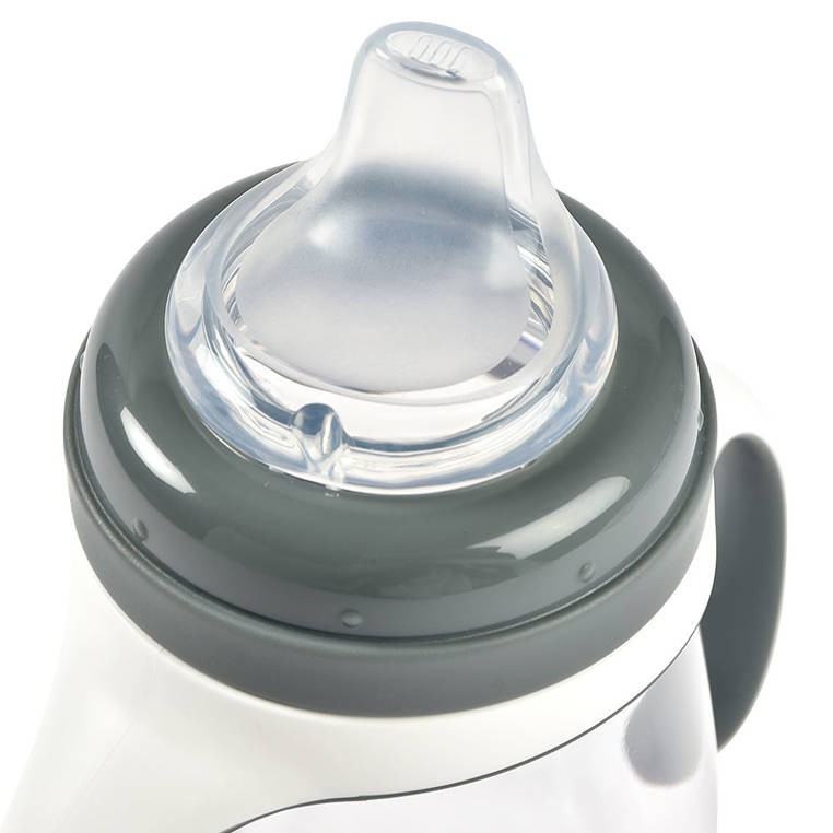 Beaba, Butelka treningowa 2w1 tritanowa 210 ml  Mineral grey Beaba, Butelka treningowa 2w1 tritanowa 210 ml  Mineral grey