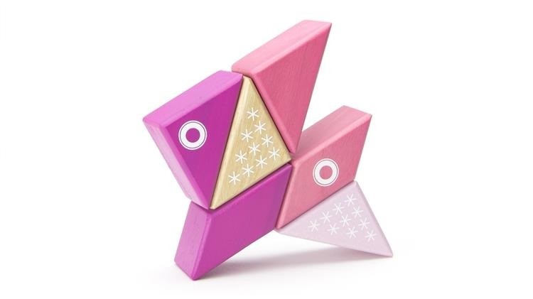 Tegu, Drewniane klocki magnetyczne TRAVEL PALS 6szt Kot