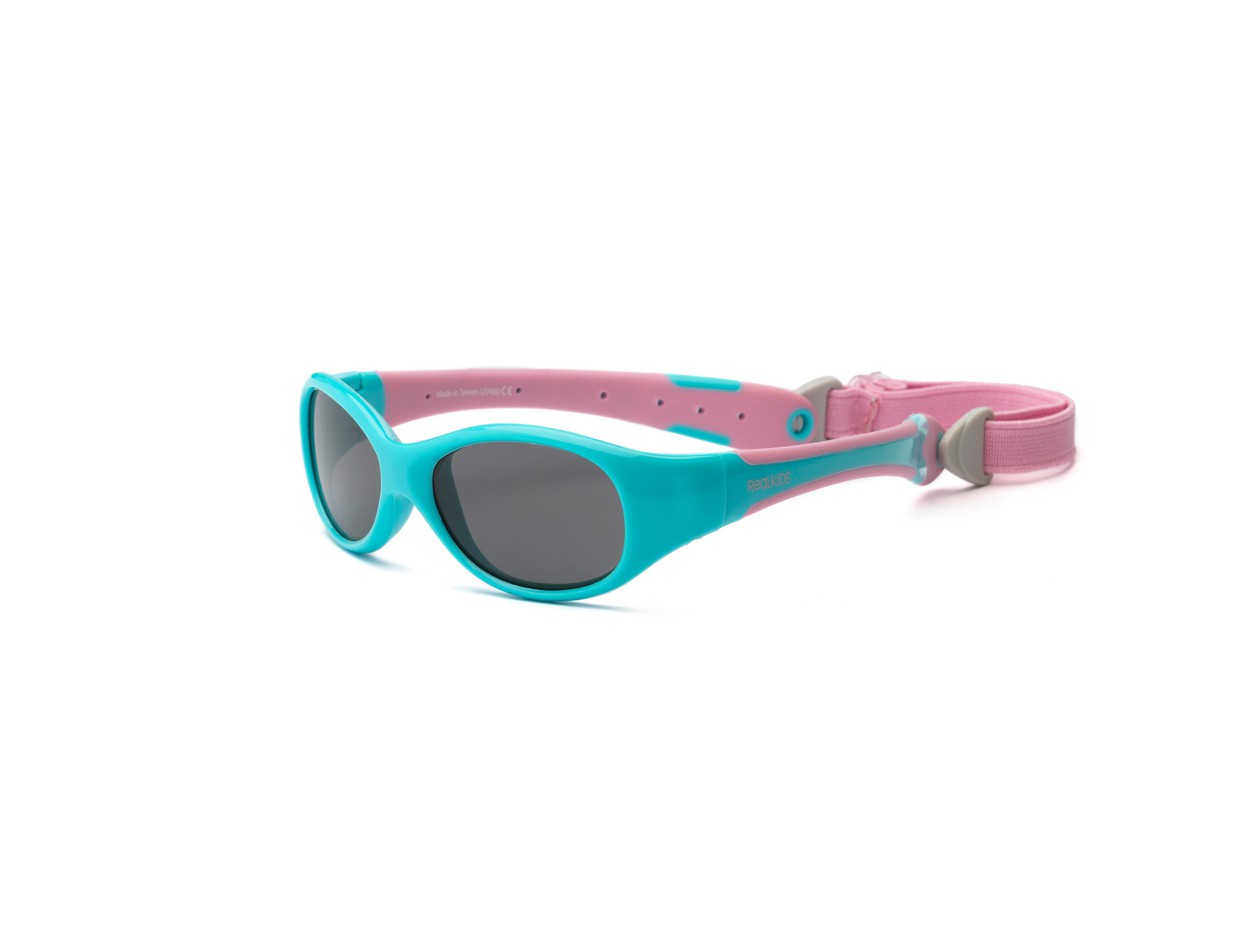 Okulary przeciwsłoneczne Explorer - Aqua and Pink 0-2 lata