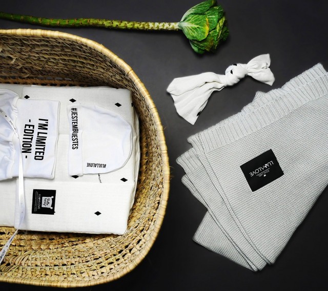 Lullalove, Bambusowy koc tkany róż