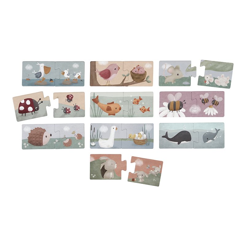 Little Dutch,  puzzle Duo Flowers & Butterflies