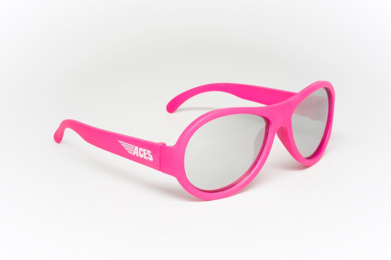 Babiators, Okulary przeciwsłoneczne Aces 7-14 Popstar Pink / Mirror Lens Babiators, Okulary przeciwsłoneczne Aces 7-14 Popstar Pink / Mirror Lens