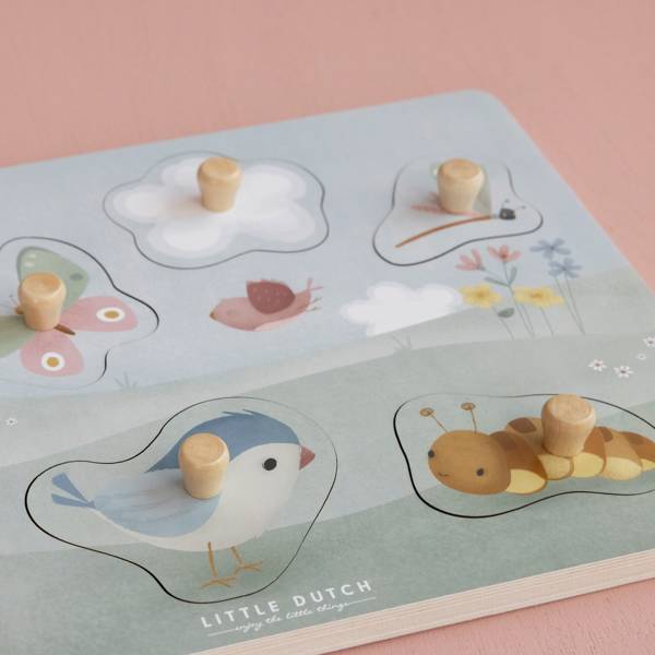 Little dutch, Puzzle sensoryczne Flowers & Butterflies