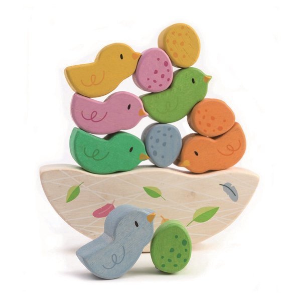 Tender Leaf Toys, Drewniana gra zręcznościowa - Balansujące Małe Ptaszki Tender Leaf Toys, Drewniana gra zręcznościowa - Balansujące Małe Ptaszki