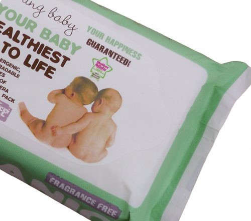 Beaming Baby, Organiczne Chusteczki Nawilżane BEZZAPACHOWE - do skóry bardzo delikatnej, 72 szt. Beaming Baby, Organiczne Chusteczki Nawilżane BEZZAPACHOWE - do skóry bardzo delikatnej, 72 szt.