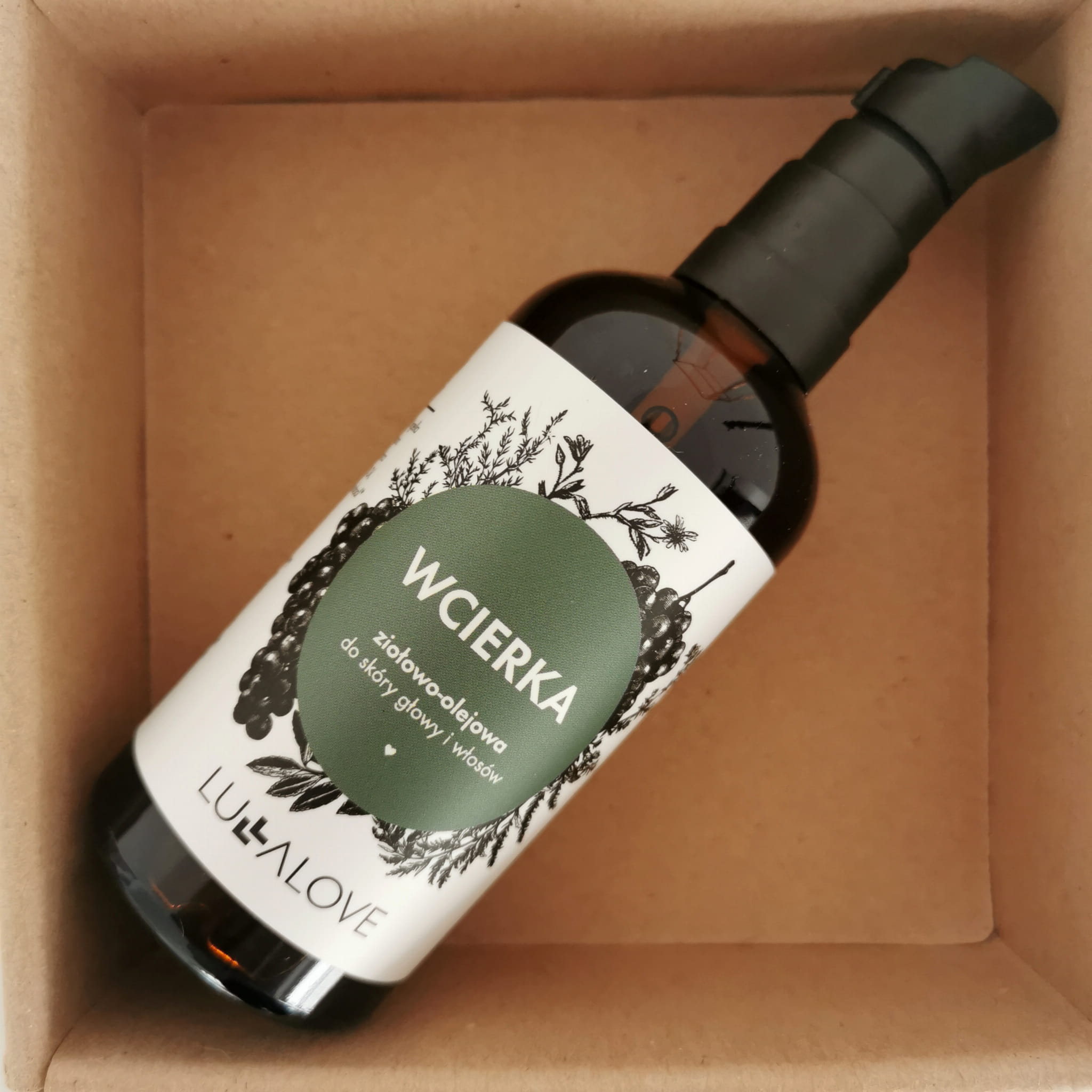 Lullalove, Olejowo-ziołowa wcierka do włosów