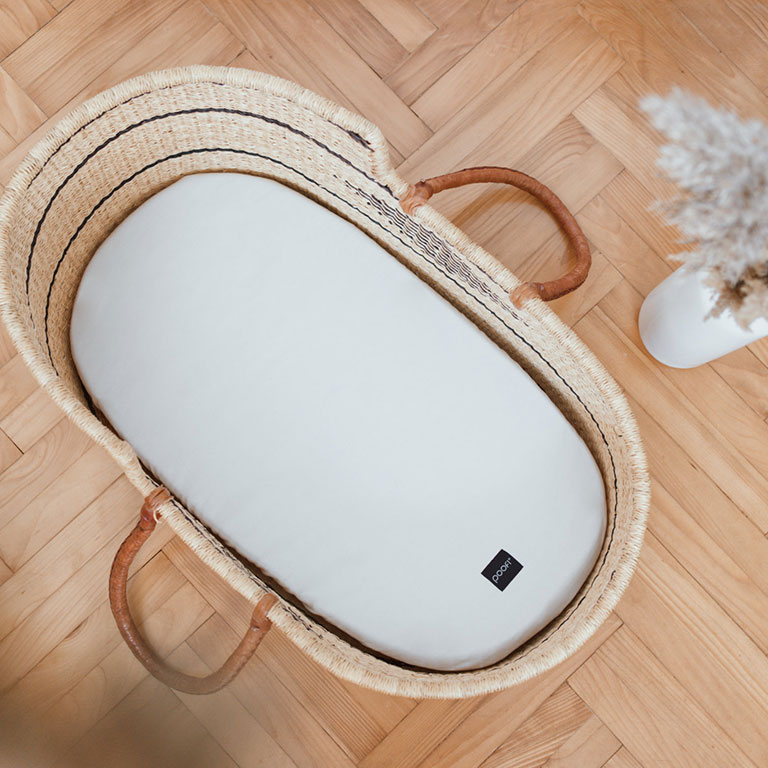 Poofi, Prześcieradło do gondoli Organic - popiel