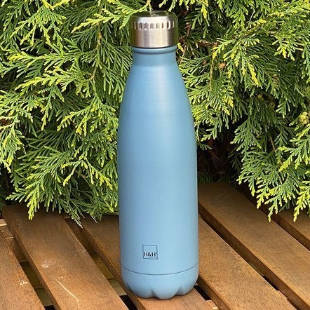 H&H Lifestyle - Butelka Termiczna ze Stali Nierdzewnej, Navy Blue, 0,5l