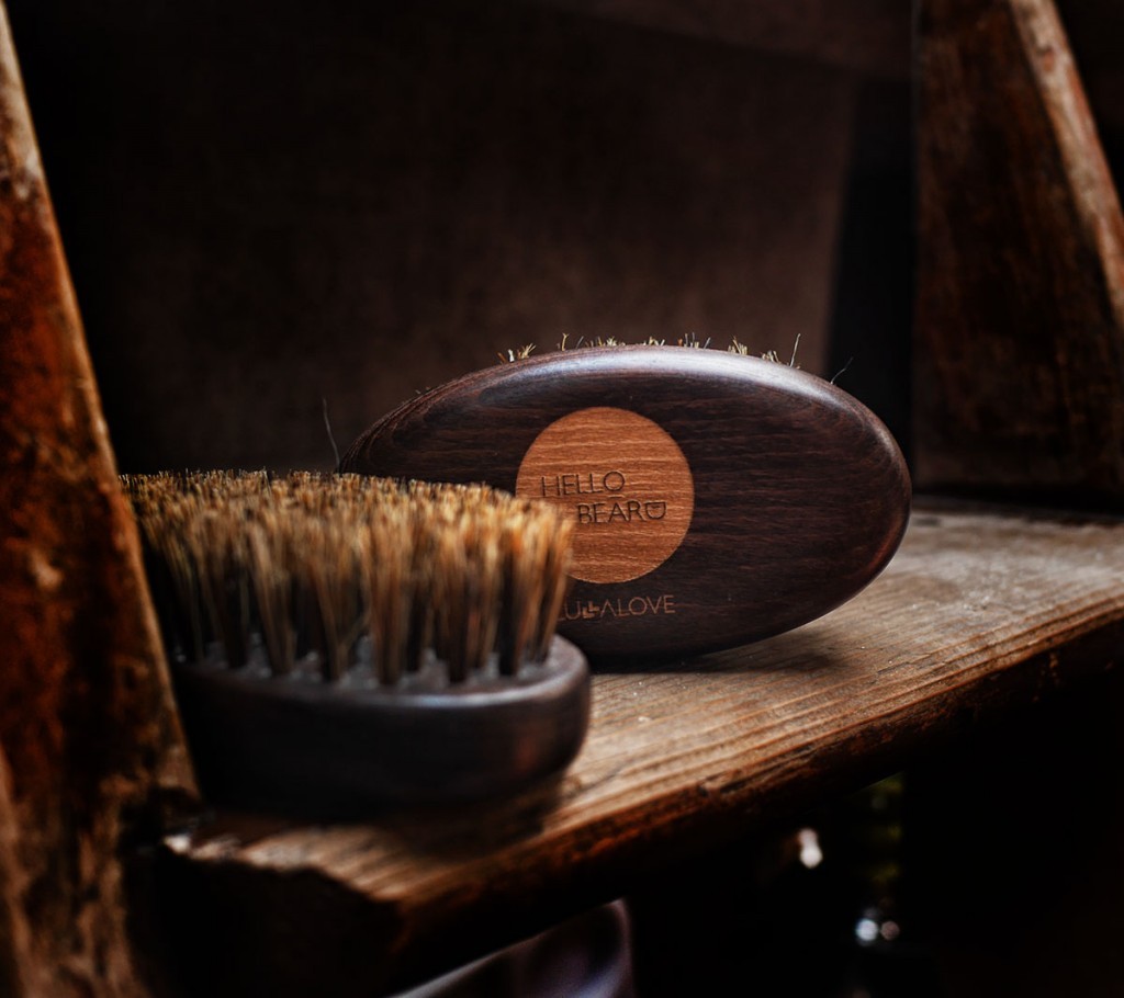 Lullalove, Szczotka do brody - 100% włosie dzika