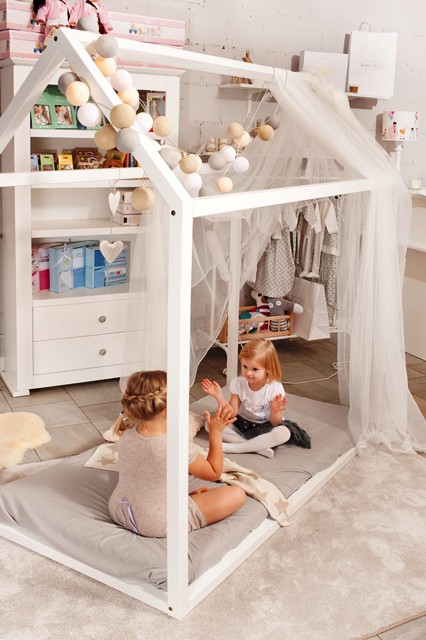 Moon - łóżeczko Domek White Moon - łóżeczko Domek White