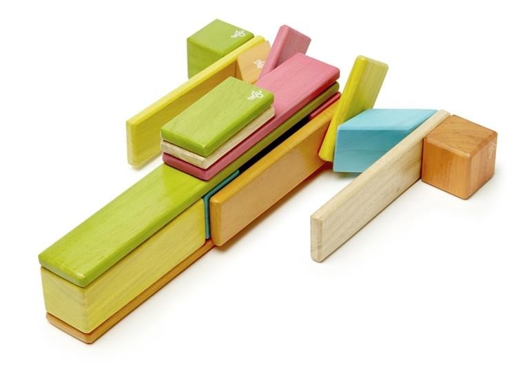Tegu, Drewniane klocki magnetyczne CLASSICS zestaw 24szt Tints Tegu, Drewniane klocki magnetyczne CLASSICS zestaw 24szt Tints