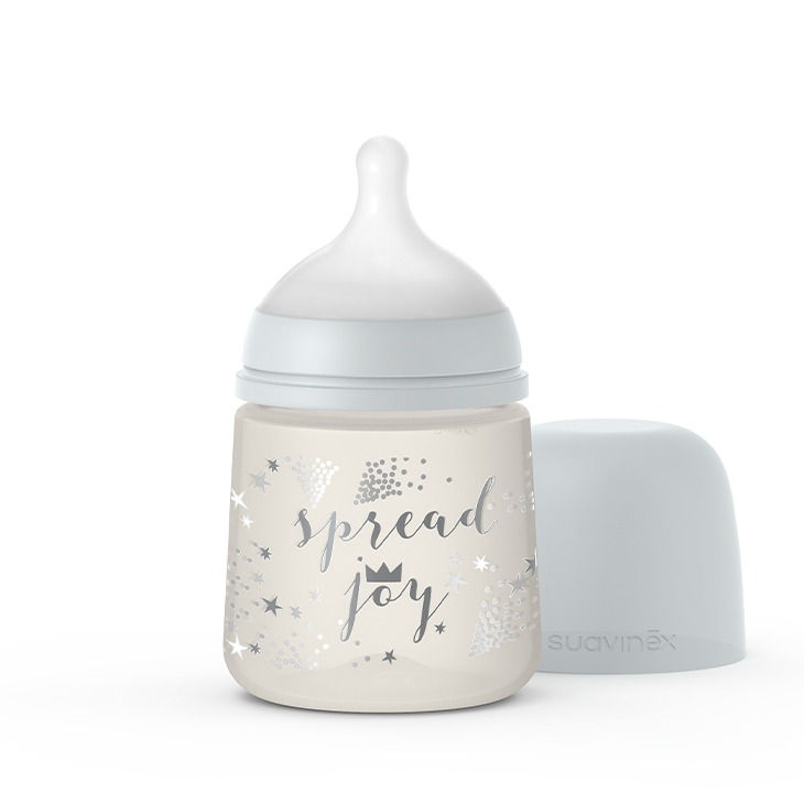 Suavinex, Butelka SX PRO Spread Joy 150ML Szara Korona Suavinex, Butelka SX PRO Spread Joy 150ML Szara Korona