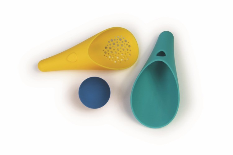 QUUT Zestaw 2 łopatek wielofunkcyjnych z piłeczką Cuppi Lagoon Green + Yellow + Blue ball QUUT Zestaw 2 łopatek wielofunkcyjnych z piłeczką Cuppi Lagoon Green + Yellow + Blue ball