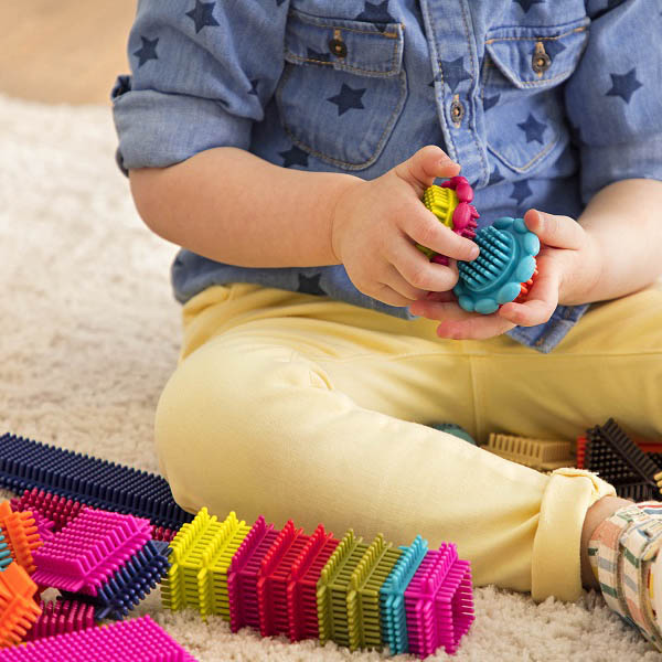 Btoys, klocki jeżyki w słoju Stackadoos