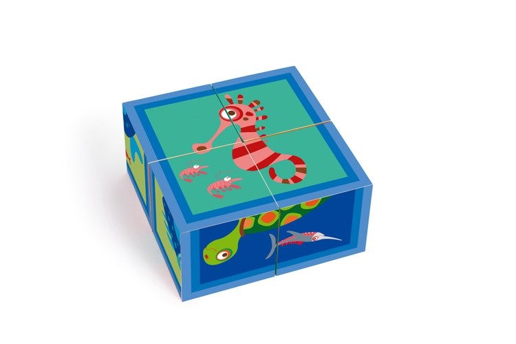 Scratch, Puzzle 4 Klocki OCEAN Scratch, Puzzle 4 Klocki OCEAN