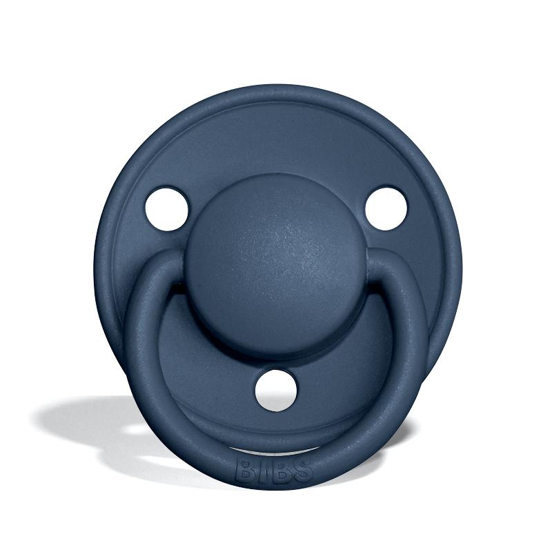 Bibs, De Lux Steel Blue One Size Smoczek uspokajający silikonowy
