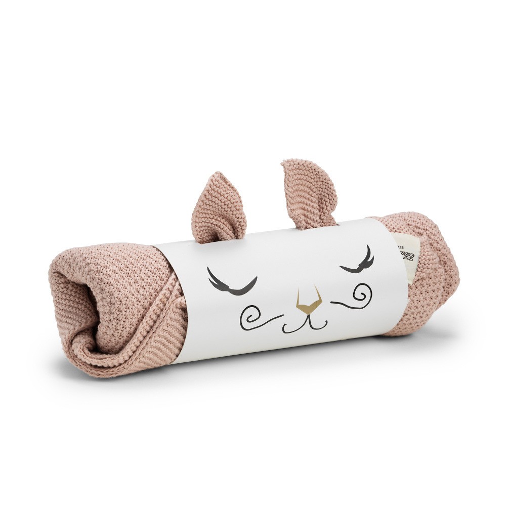 Elodie Details, Kocyk Dzianinowy Oeko-Tex Powder Pink