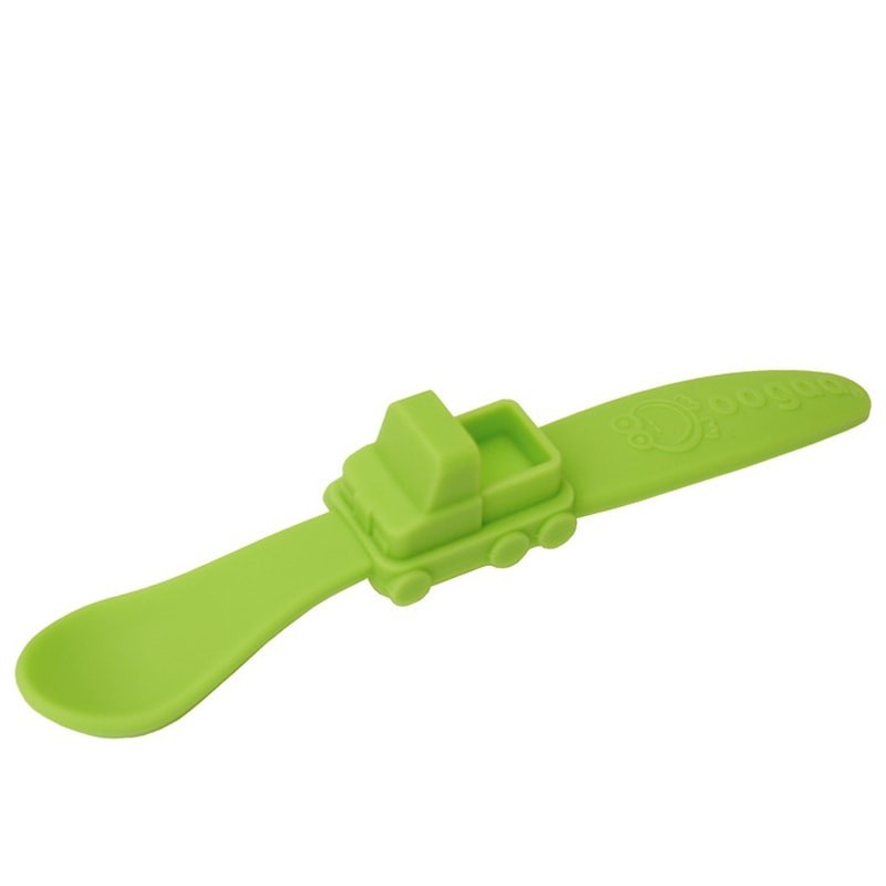oogaa, Silikonowa łyżeczka do karmienia Green Truck