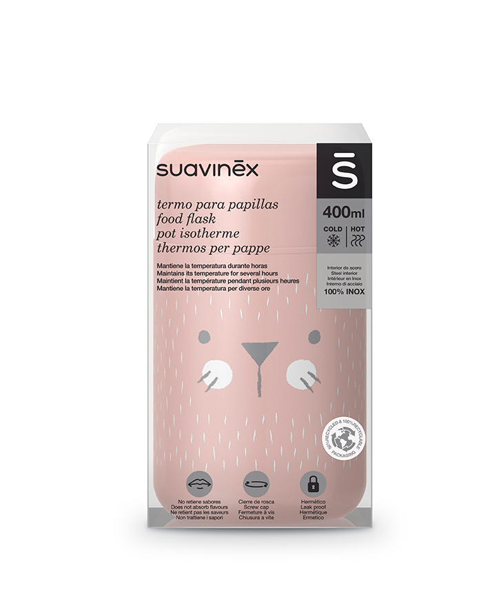 Suavinex, Termos HYGGE 350ml - różowy