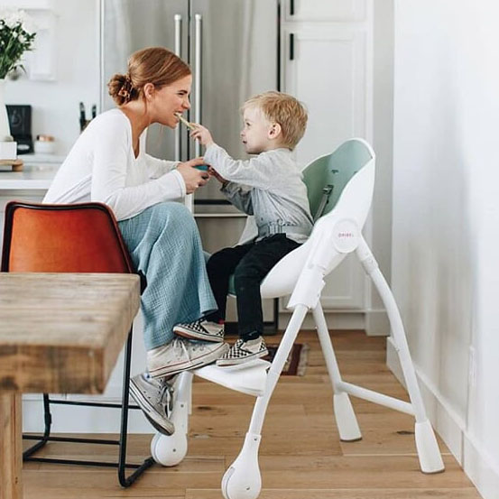 Oribel, Krzesełko do karmienia PISTACJOWY Cocoon