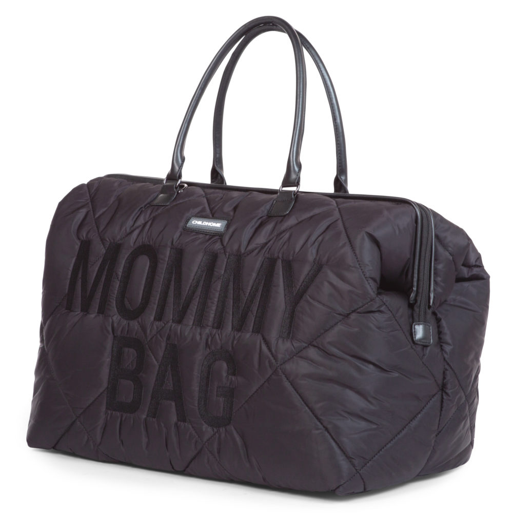 Childhome, Torba Mommy bag Pikowana Czarna Childhome, Torba Mommy bag Pikowana Czarna