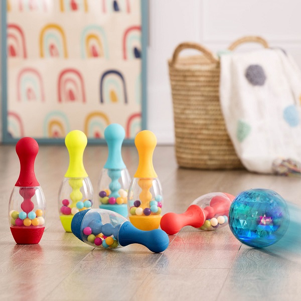 Btoys, Zestaw do gry w kręgle ze świecącą kulą