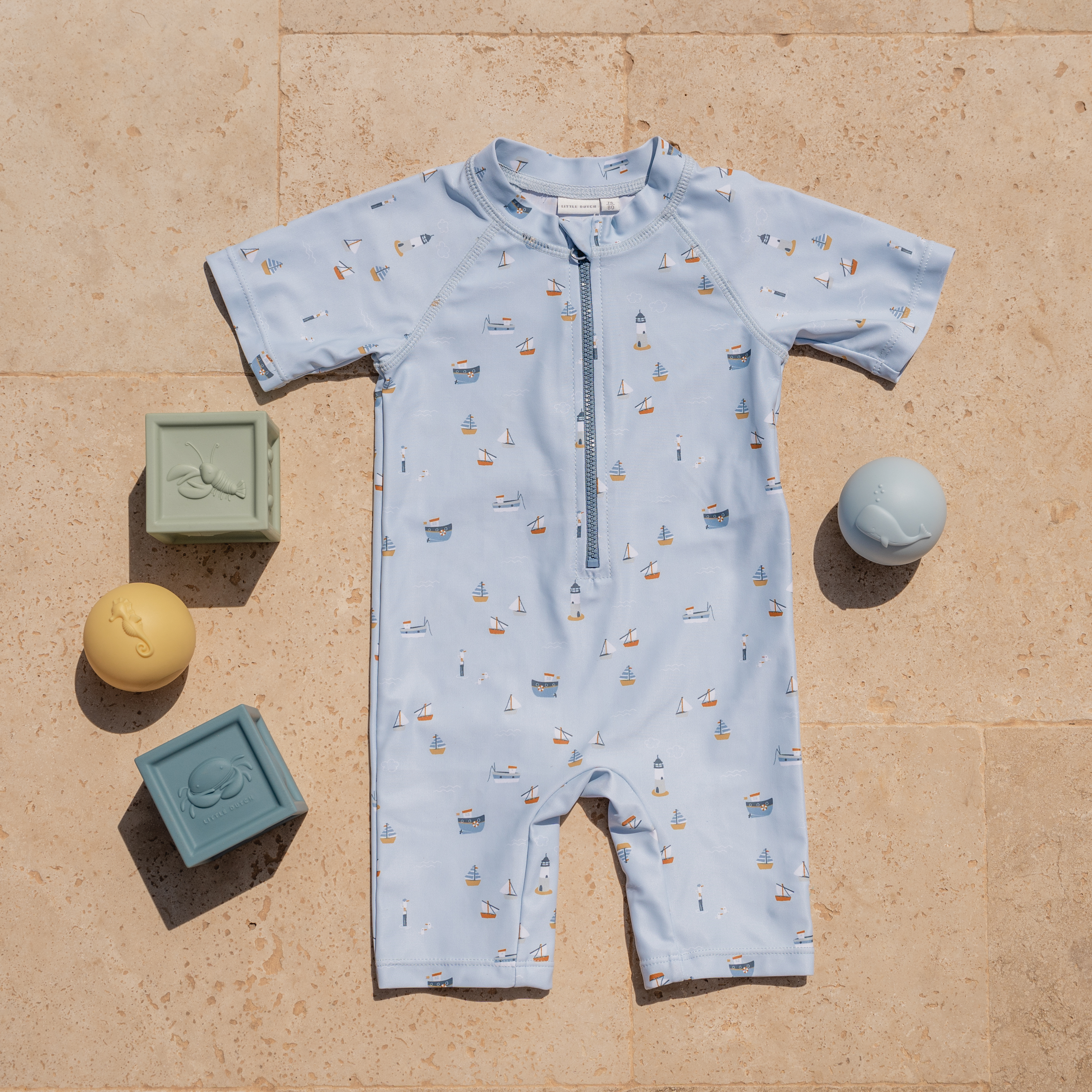 Little Dutch, Swimsuit chłopięcy 98/104 Sailors Bay Blue