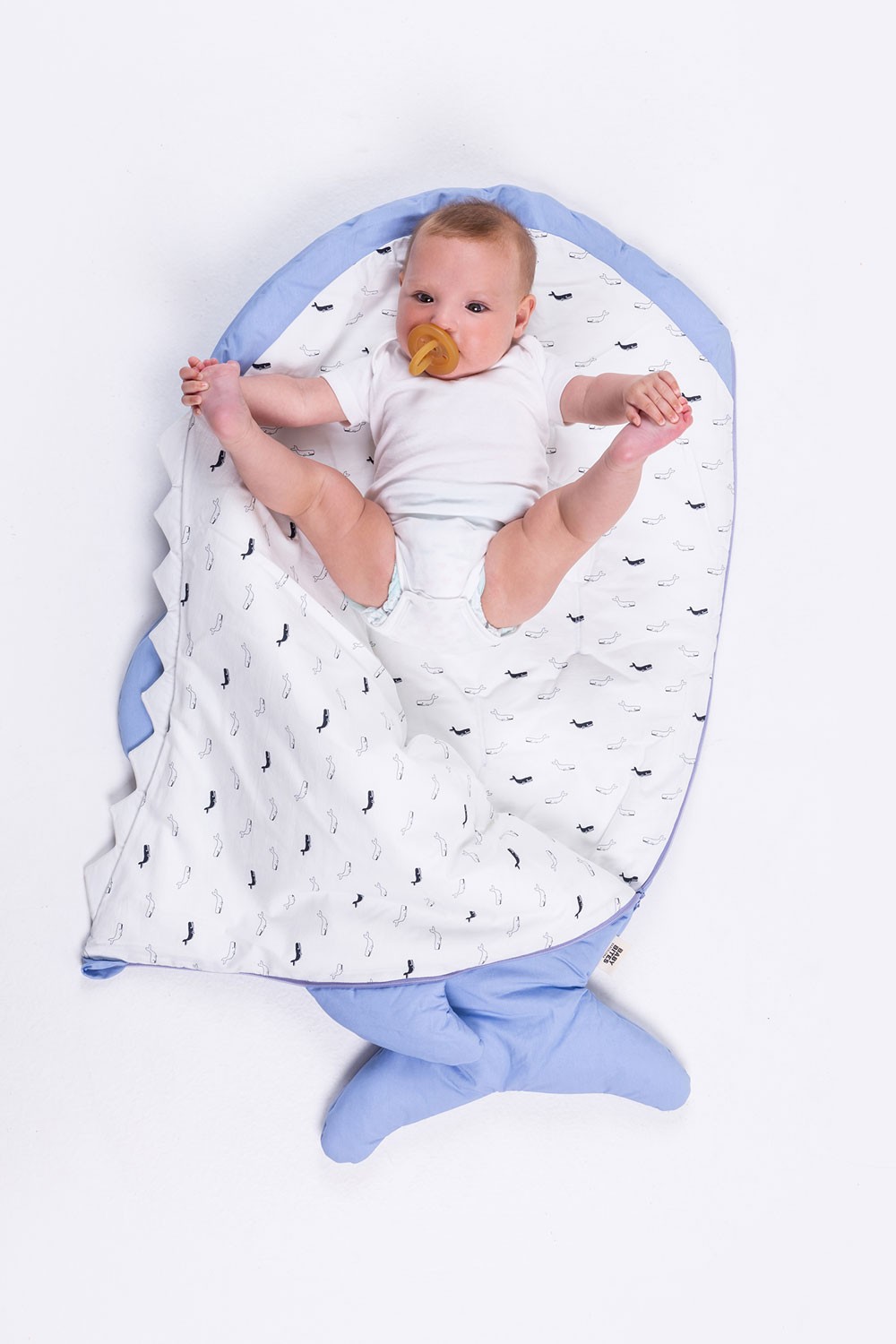 Baby Bites, Śpiworek letni Shark (1-18 miesięcy) Light Blue Baby Bites, Śpiworek letni Shark (1-18 miesięcy) Light Blue