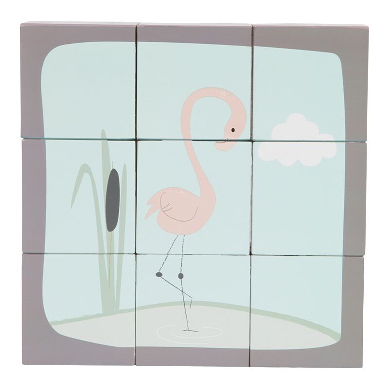 Little Dutch, Puzzle-kostki 9 elementów Zwierzątka