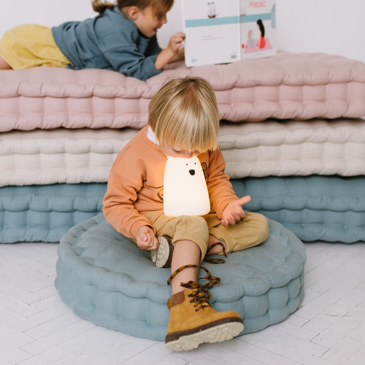 Rabbit&Friends, Animal Lamp Miś duży Biały Rabbit&Friends, Animal Lamp Miś duży Biały