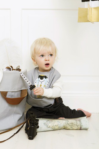 Elodie Details, pojemnik / kosz na zabawki StoreMyStuff Marble Grey