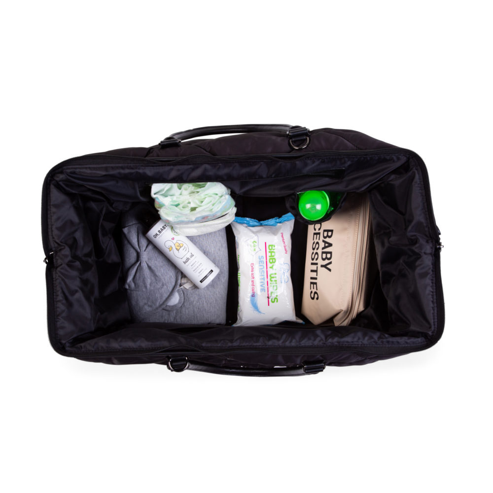 Childhome, Torba Mommy bag Pikowana Czarna Childhome, Torba Mommy bag Pikowana Czarna